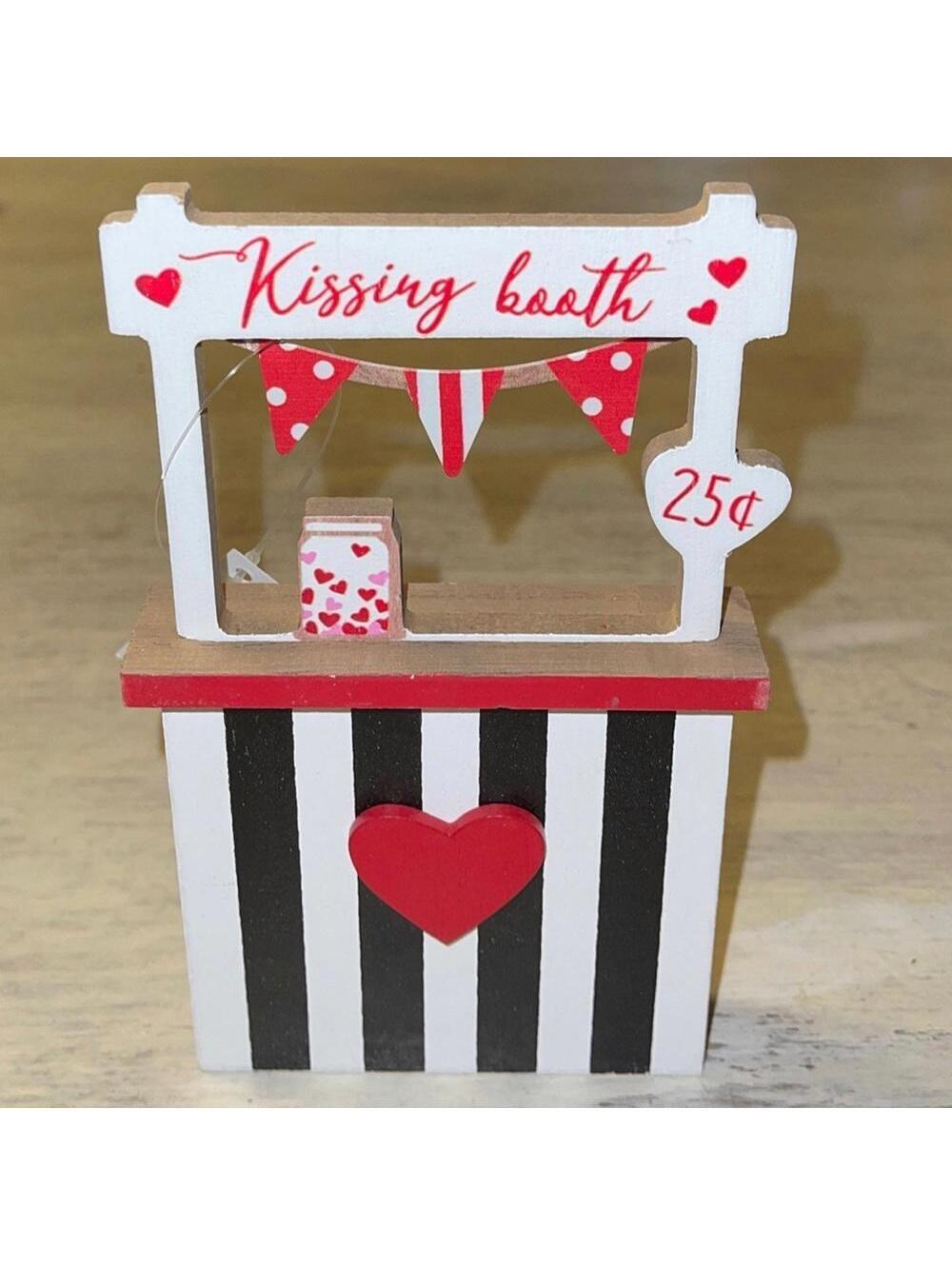 Hobby Lobby Kissing Booth Wooden Table Decor Valentines Day